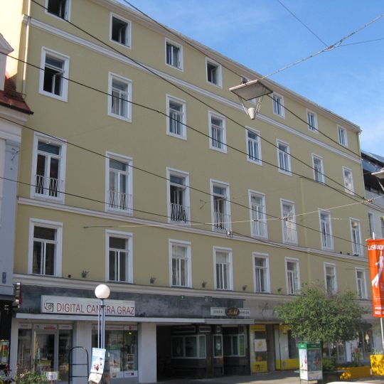 Miethaus, ehem. Konditorei Preinsack/ehem. Vorstadtpalais Lendenfeld