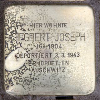 Stolperstein für Siegbert Joseph