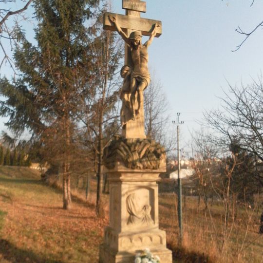 Kříž u domu Svatopluka Čecha 233 v Uherském Brodu