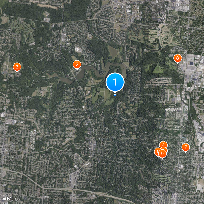 Indicatif régional 513 Carte