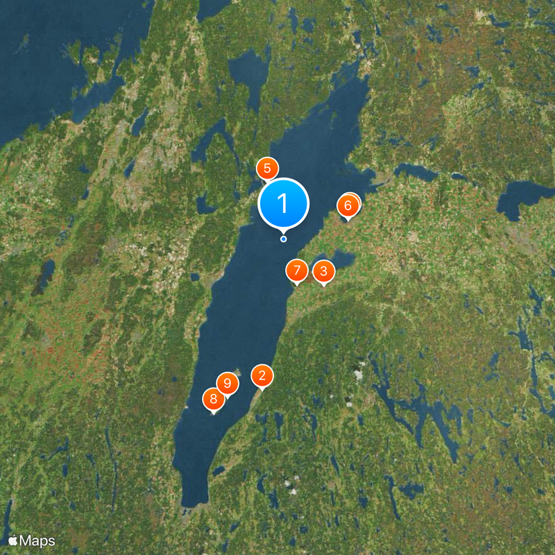 Vättern Map