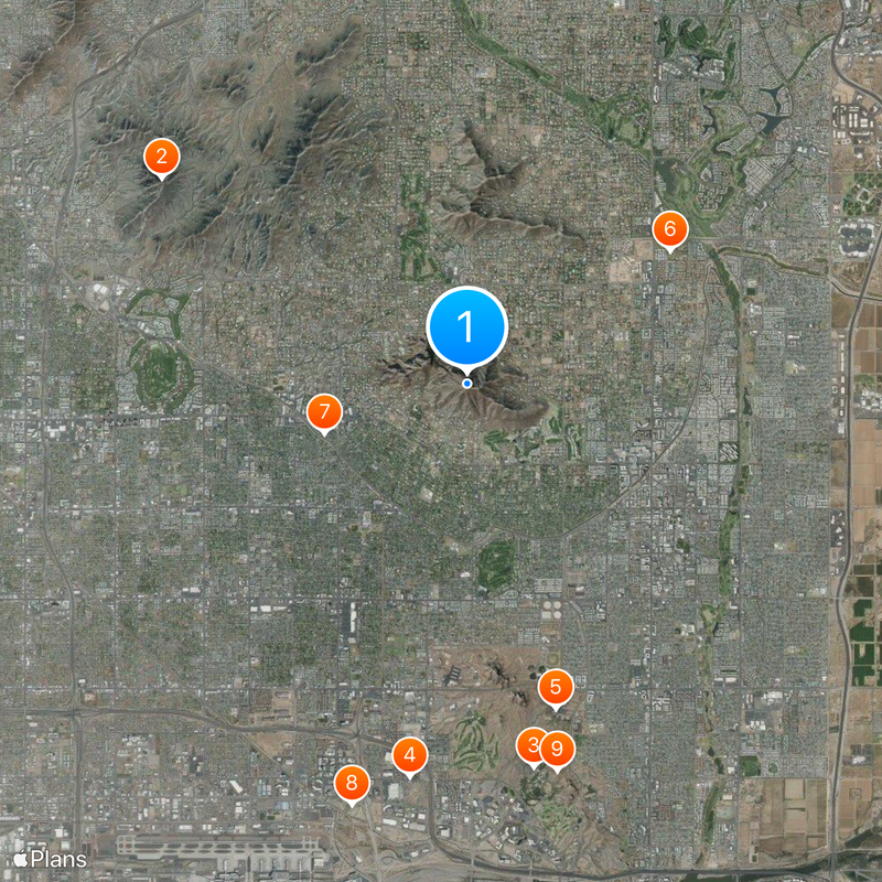 Camelback Mountain Map