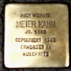 Stolperstein dedicated to Meier Kahn