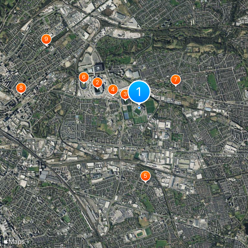 Etihad Campus Map