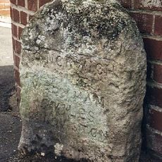 Milestone, Wroxham Road, by No. 188