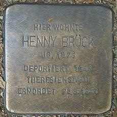 Stolperstein dedicated to Henny Brück