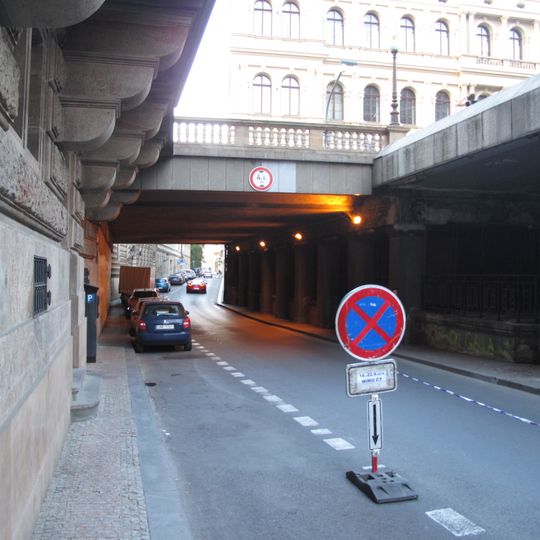 Bridge of Národní street over Divadelní street