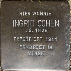 Stolperstein dedicated to Ingrid Cohen