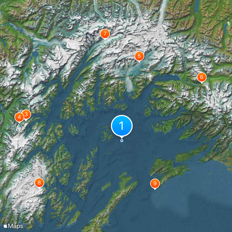 Prince William Sound Map