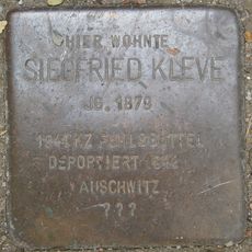 Stolperstein dedicated to Siegfried Kleve