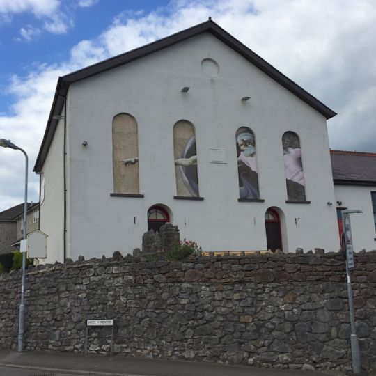Horeb Presbyterian Church including attached hall to right