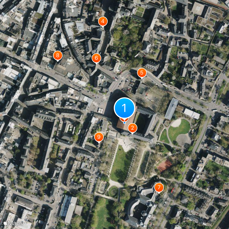 Basílica de Constantino de Tréveris Mapa