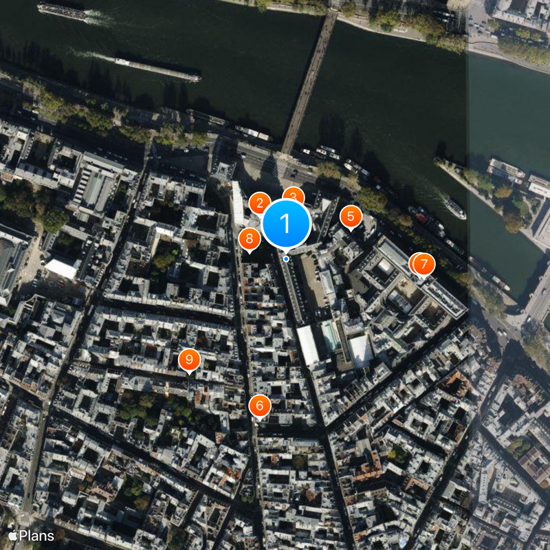 Instituto de Francia Mapa