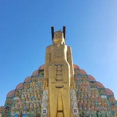 Giant statue of Adinath in Palitana