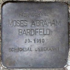 Stolperstein em memória de Moses Abraham Bardfeld