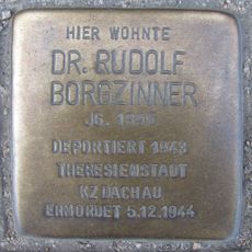 Stolperstein dedicated to Rudolf Borgzinner