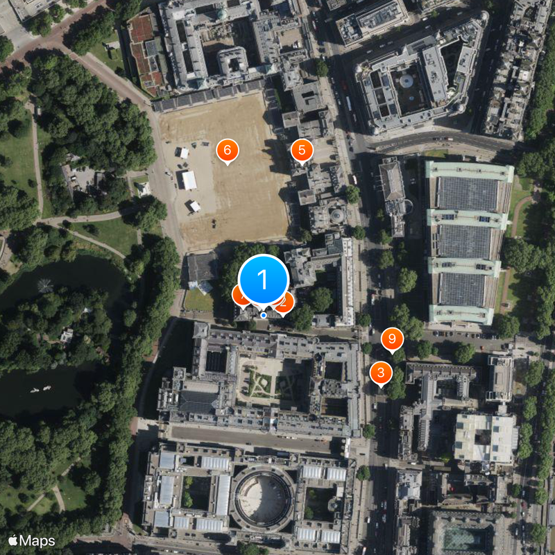 10 Downing Street Mapa