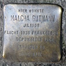 Stolperstein à la mémoire de Malcha Gutmann