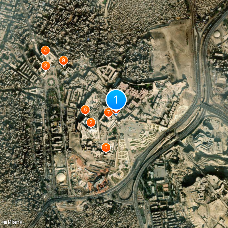 Citadelle de Saladin Carte