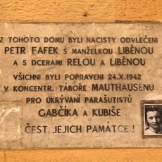 Pamětní deska Petra Fafka