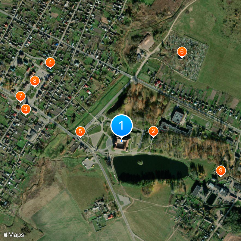 Mir Castle Complex Map