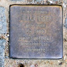 Stolperstein dedicated to Julia Beer