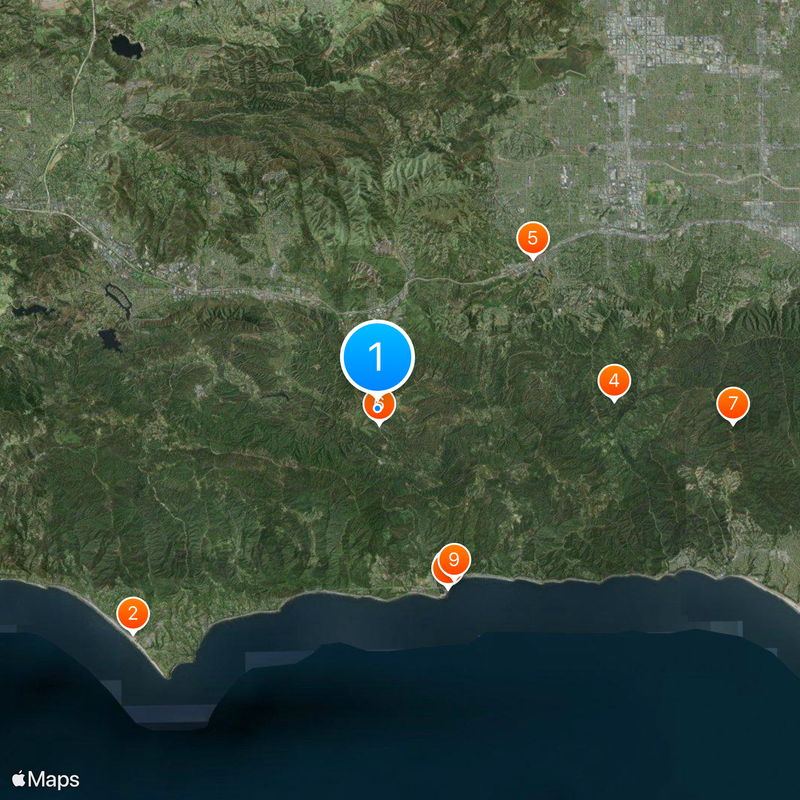 Malibu Creek State Park Mappa