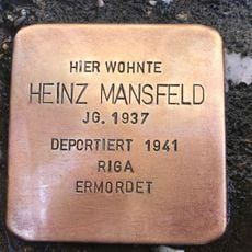 Stolperstein en memoria de Heinz Mansfeld