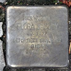 Stolperstein dedicated to Flora Jacoby