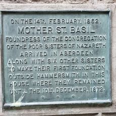 Commemorative plaque to Mother St Basil