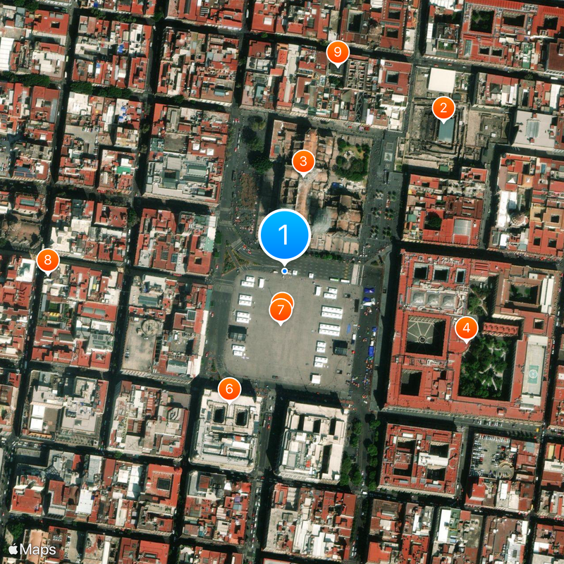 Trolleybuses in Mexico City Map