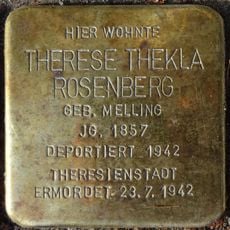 Stolperstein dedicated to Therese Thekla Rosenberg