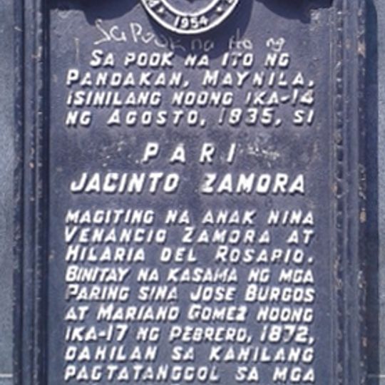 Father Jacinto Zamora historical marker