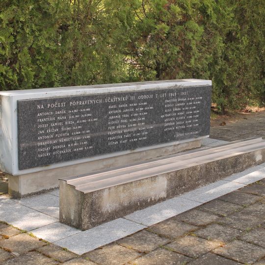 Pomník účastníkům třetího odboje u krematoria v Brně