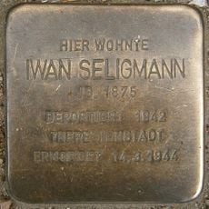 Stolperstein dedicated to Iwan Seligmann