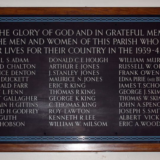 Bromborough WWII Memorial Plaque