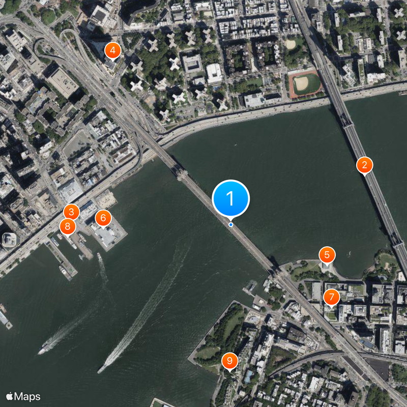 Brooklyn Bridge Kaart