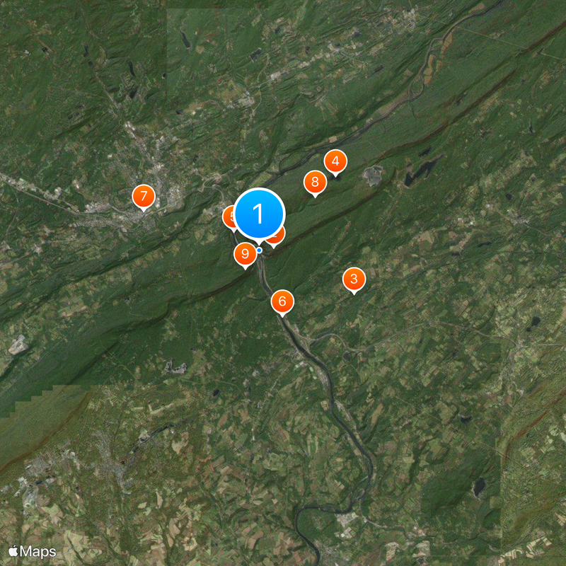 Delaware Water Gap Karte