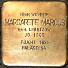 Stolperstein dedicated to Margarete Marcus