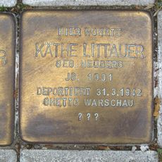 Stolperstein em memória de Käthe Littauer
