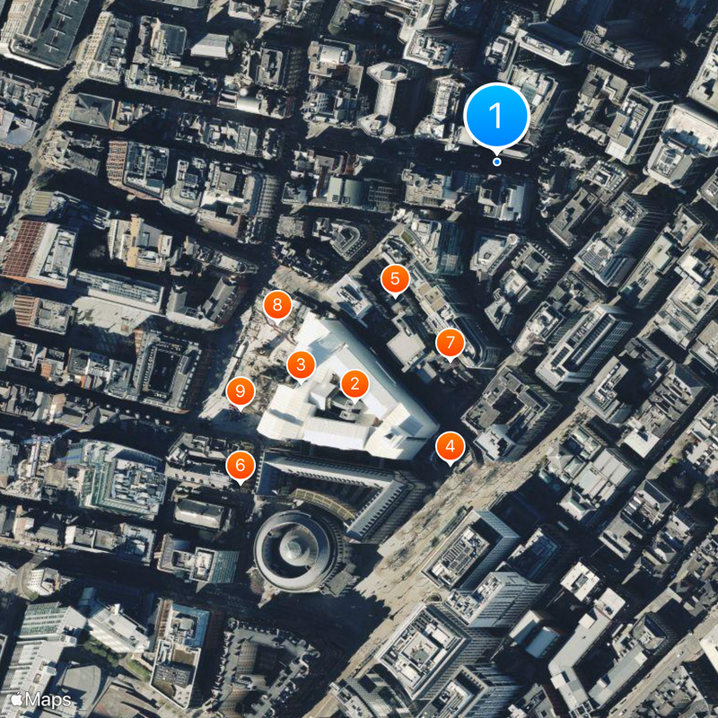 Manchester/Zentrum Karte