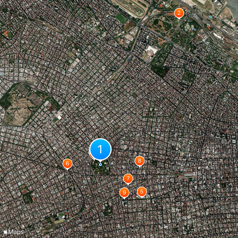 Parco del Centenario Mappa