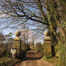 Pair Of Gate Piers About 200 Metres South East Of Weirdown
