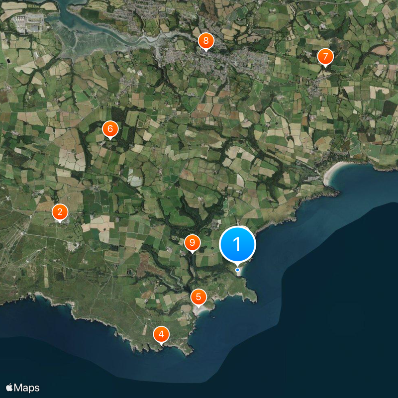 Barafundle Bay Kaart