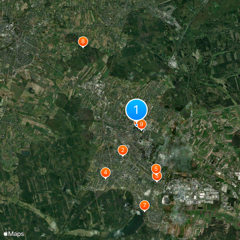 Tyskie Browary Książęce Map