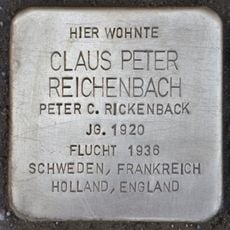 Stolperstein dedicated to Claus Peter Reichenbach