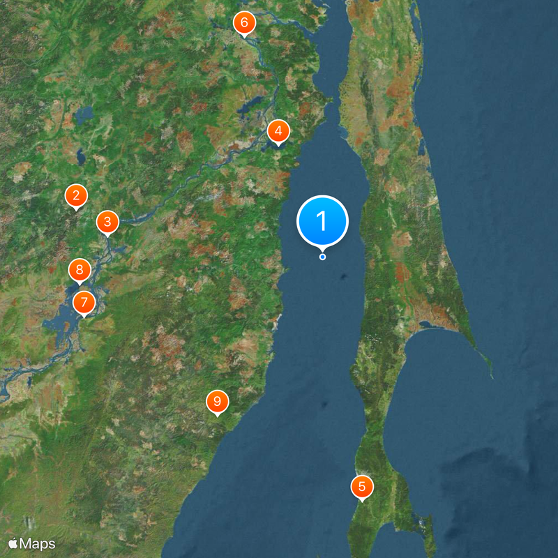 Cieśnina Tatarska Mapa