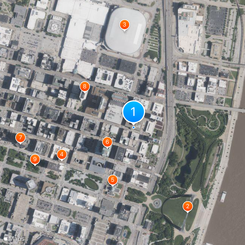 Federal Reserve Bank of St. Louis Map