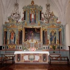 Retable du maître-autel de l'église Saint-Melaine de Cornillé