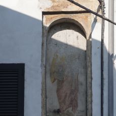 Catholic church building, mural, Work of art